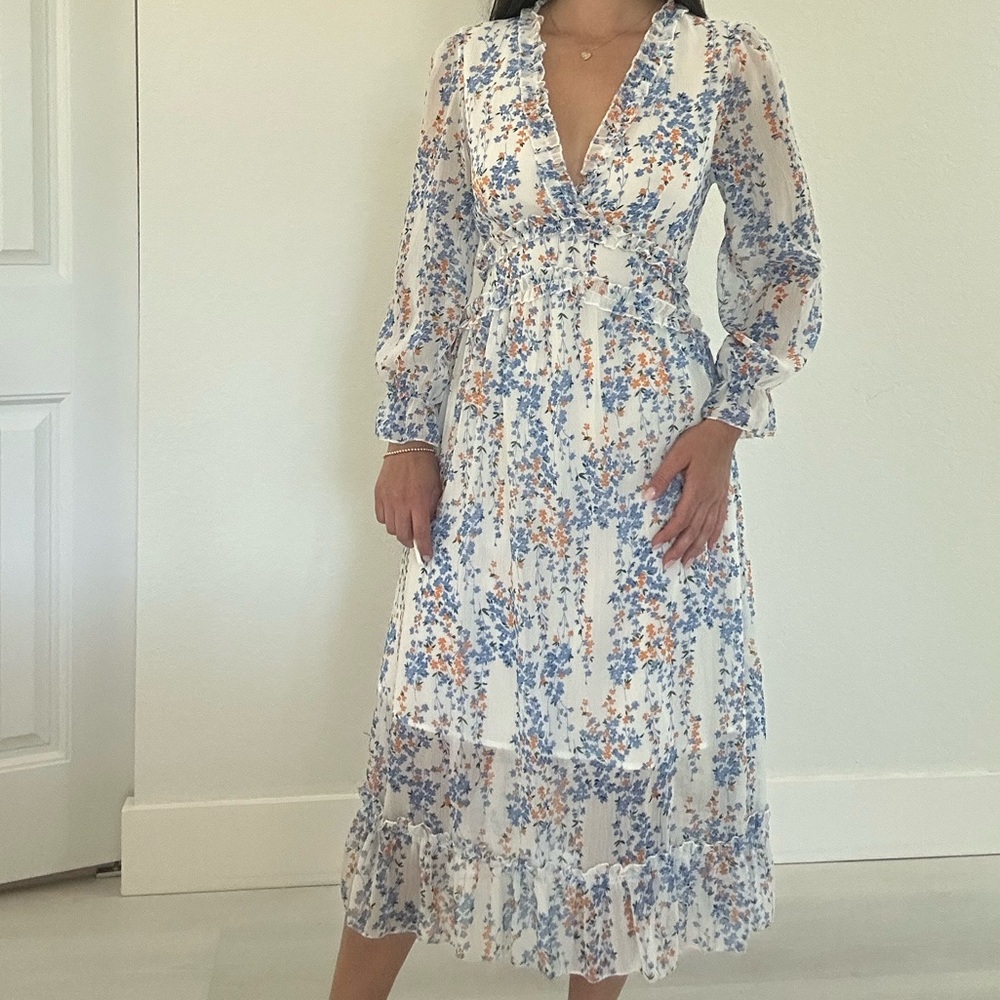SHEIN Floral Midi Dress for Summer